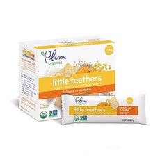 Plum Organics 베이비스낵 웨이퍼 바나나 펌킨 Baby Teething Wafers Banana Pumpkin 15g 총 18개입, 1