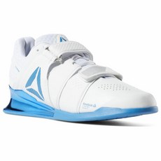 Mens Reebok Legacy Lifter - Crossfit Weightlifting Shoe Training, 12.5, White/Blue