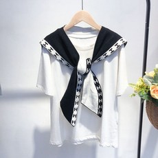 니트진주케이프레이어드카라