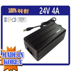 [대성전자] 24V 4A 아답터 24V 3.75A/3A 사용가능 모니터 TV 다용도 호환 제품 코드분리형, 단품