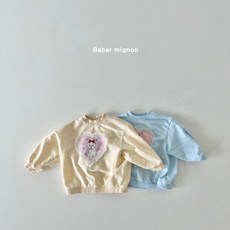 바바미뇽 레이스 고양이 맨투맨 아동 유아 여아 남아 어린이 티셔츠