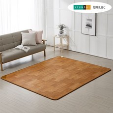 한일생활과학 현대 L&C 전기장판 초대형 2난방 / 전기매트 온도조절기 두꺼운 대형 방수, 단일옵션