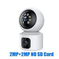 Hiseeu 무선 스마트 홈 보안 감시 카메라 양방향 오디오 실내 아기 애완 동물 모니터 카메라 2K 4MP P, 01 3.6mm_01 CHINA, 06 B 4MP No Card