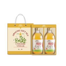 멩가졸리 유기농 언필터 유기농 사과식초 세트, 2개, 500ml