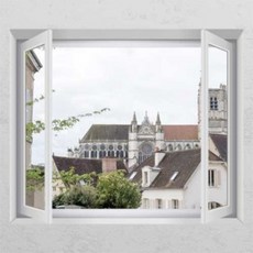 액자실사스티커