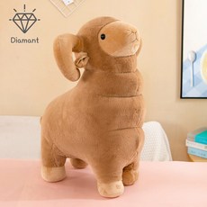 디아망 양 인형 애착 쿠션 동물인형 양떼목장 인형, 30cm, 브라운, 1개