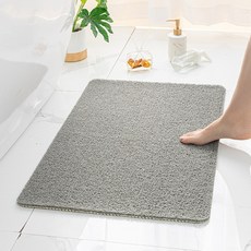 매트 방지 부드러운 주방 빠른 욕실 PVC 미끄럼 마사지 바닥 곰팡이 1PC 가능 가정용 건조 샤워 목욕 세탁 방수 깔개, 협력사, 40x80cm, Grey, 1개