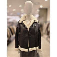 338841리스트 리스트 사선 집업 무스탕