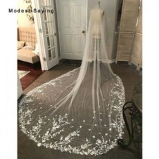 [해외] 리얼 보리 5 M 레이스 성당 웨딩 베일 LONG BRIDAL VEILS 웨딩 액세서리 MONARCH VEU DE NOIVA ROYAL VOILE MARIAGE