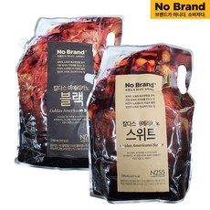 [퀴클리몰] 노브랜드 칼다스 아메리카노(블랙 2100ml + 스위트 2100ml) 총 4200ml, 2개