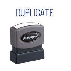 One Color Title Stamp DUPLICATE Blue null, 1, One Color Title Stamp DUPLICAT