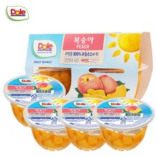 Dole 돌 후룻볼 복숭아(4개입) x 2팩/간편과일, 2개