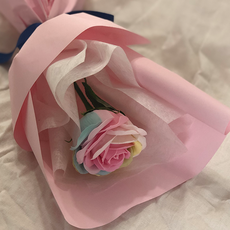 무지개 장미 비누꽃 파스텔 꽃다발, 상세페이지 참조