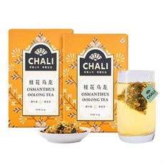 차이준 우롱차 차리차리 화초차 계화우룡차 삼각티백 계화차 화과차 2세트 차꽃차, 단일상품