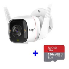  티피링크 Tapo C320WS 홈CCTV + CCTV전용 Micro SD 카드 (실외 가게 공장등), C320WS+256GB 