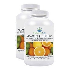 네이쳐스 랩 비타민C 1000mg 240 베지 캡슐 2 팩 Nature's Lab Vitamin C with Quercetin & Citrus