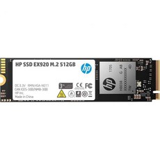 모노프라이스 SSD 내장 드라이브 노트북 컴퓨터용 HP EX920 M.2 512GB PCIe 3.0 x 4 NVMe 3D TLC NAND 내부 솔리드 스테이트 2YY46AAAB