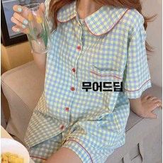 무어드딥 여름시어서커잠옷 1+1 우정잠옷 잠옷세트