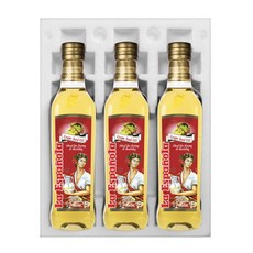 [에스파뇰라] [에스파놀라] 포도씨유 500ml 3병 (스티로폼 포장), 3개