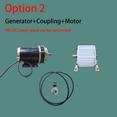 영구 자석 발전기 모터 포함 풍력 터빈 수력 터빈용 AC 발전기 3KW 5KW 500rpm 48V 96V 110V 220V 380V, 5) 96V - 500RPM-With motor