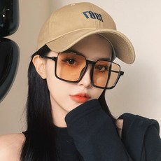 몽상 공간 사각 오버사이즈 선글라스 남자 여자 커플 선글라스 자외선차단
