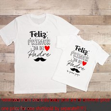 커플 가족 모녀 커플룩 의상 해피 파더스 파티 상의 아들 룩 딸 매칭 홀리데이 셔츠 티셔츠 옷 아빠 데이 프린트 아빠와 아이
