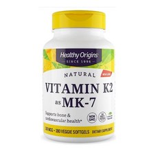 Healthy Origins 헬씨오리진 MK7 비타민 K2 100mcg 180캡슐, 180정, 1개