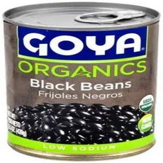 Goya Organic Black Beans 15.5 Ounce -- 24 per case. 고야 유기농 검은콩 15.5온스 - 케이스당 24개., 439g, 1개