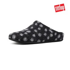 핏플랍 [FITFLOP] 정품 크리시 도트 차콜 N22-052 뮬 슬리퍼 블로퍼