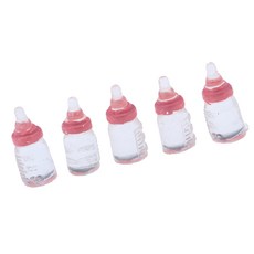 JC 5pcs 귀여운 미니 우유 병 1/12 또는 1/6 인형 집 Accs 아이 Prentend 장난감, As Described