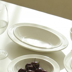 정품 시라쿠스 메이플 뉴욕 레트로식기 - 오발 타원볼 10인치, 화이트
