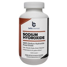 Sodium Hydroxide - Pure - Food Grade (Caustic Soda Lye) (2 Pound Jar), 1개 - 소듐클로라이드