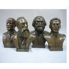 골동품 인테리어 소품 된 오래된 청동 조각 레닌 동상 스탈린 마르크스 조각 홈 484