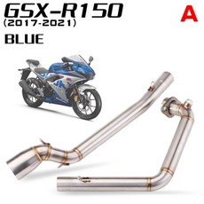 스즈키GSXR125 오토바이 머플러 전체 시스템 배기 스즈키 GSX-R150 GSXR 125 150 용 전면 파이프 탄소 배기
