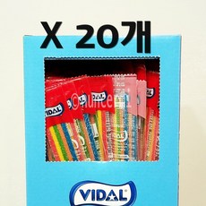 비달 사우어 벨트 젤리 11G X 20개 VIDAL SOUR BELTS JELLY 11g x 20 individually wrapped pcs