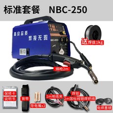 해빙기 NBC250무기 이중보호용접 기계다용도 기능 4in1수공 아르곤용접 일체형 기체 보호 용접 220V, T01-NBC-250숫자 화기 에어납땜 표준 세트
