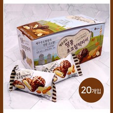 제주 우도땅콩 초코 찰떡파이, 20개, 36g