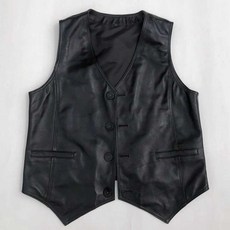 가죽 조끼 오토바이 쪼끼 패션 레더 혼다 스타일 가죽조끼 빈티지