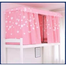 암막 침대 커튼 모기장 텐트 바닥 벙크 통기성 캐노피 침실 데코, B.1.15x2.0 M-3pcs, 1개