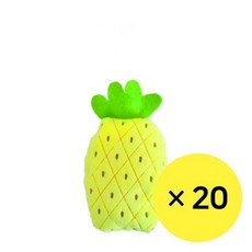  D11 애견 봉제 장난감 파인애플 바스락 삑삑이 20개, 상세 참조, 상세 설명 참조 