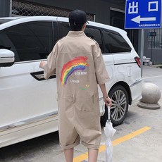 남자카고점프슈트