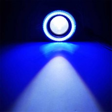 엔젤 아이즈 안개등 범용 COB LED DRL 주행등 화이트 블루 핑크 옐로우 그린 레드 2.5 "3.0" 3.5 "64mm 76mm 89mm 12V 2, Blue Ring, 2.5inch (64mm), 1개