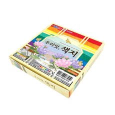 우리멋 색지3000 10색20매 1갑10봉 15x15cm/067919/한지색종이 종이나라