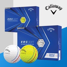 [캘러웨이] [정품]ERC 소프트 트리플 트랙 골프볼[3피스], 선택사항:(화이트), 1개