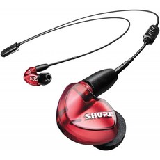 SHURE무선 이어폰 BT2시리즈 SE535LTD+BT2-A레드: 고음질/고 방음성/마이크 리모컨자(국내 정품/회사 보, 단일상품, 단일상품
