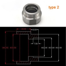 전기자전거 용품 전기 자전거 프리휠 어댑터 스레드적절한 체인 정렬 용 단일 속도 배치하는 스페이서, [02] Type 2, 1개