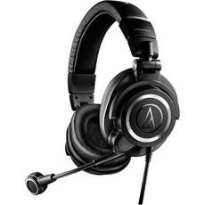Audio Technica(オーディオテクニカ) 스튜디오 헤드폰 일본산 일본직구 오디오테크니카 ATH-M50xSTS 스트리밍 헤드셋 & HP-M50xSTS 교환이어패드 메쉬, Black 일본직구, USB Headset, Single Item