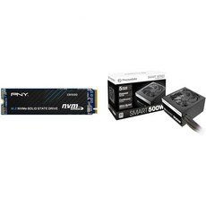 PNY CS1030 1TB M.2 NVMe PCIe Gen3 x4 내부 솔리드 스테이트 드라이브SSD M280CS10301TBRB, SSD + PSU