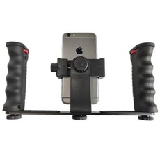 휴대용 안정기 회전 팬 틸트 브래킷 휴대폰 마이크 필 라이트 라이브 방송 프레임, [08]Handheld stand, 08 Handheld stand, 1개