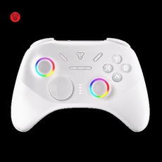 게임 컨트롤러 게임패드 조이패드 교체 호환 FANTECH EOS PRO II 무선 홀 이펙트 트리거 RGB 조명 게이밍 (새로운 업그레이드 1000hz), 1)WHITE